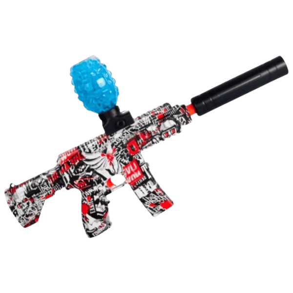 Pistol de jucărie New World Mini AK RS-507C 3+ / Bile gel / Red photo 4