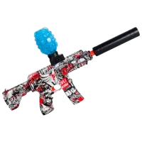 Pistol de jucărie New World Mini AK RS-507C 3+ / Bile gel / Red photo 4