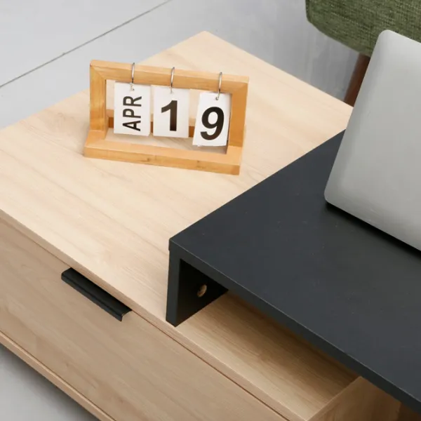 Măsuță de cafea DecoPrim Rion MCRIN-JJLVC-M37BLK Stejar Sonoma photo 4