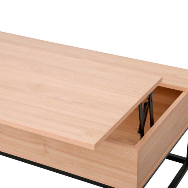 Măsuță de cafea DecoPrim Flip MCFLP-JJLVC-M37BLK Stejar Sonoma photo 4