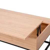 Măsuță de cafea DecoPrim Flip MCFLP-JJLVC-M37BLK Stejar Sonoma photo 4