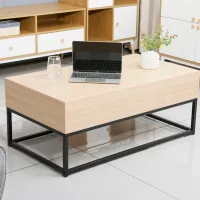 Măsuță de cafea DecoPrim Flip MCFLP-JJLVC-M37BLK Stejar Sonoma photo 7