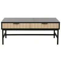 Măsuță de cafea DecoPrim Merlin MCMRL-JJLVC-M37BLK Black photo 6