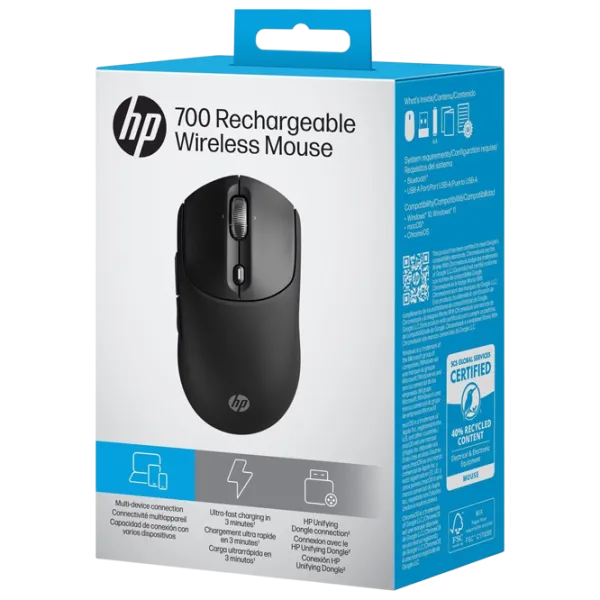 Mouse HP 700 Rechargeable Black photo 6
