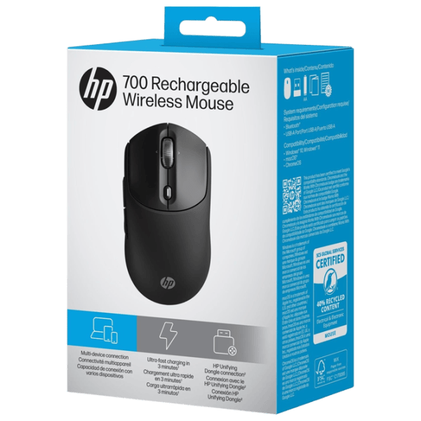 Mouse HP 700 Rechargeable Black photo 6