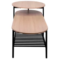 Măsuță de cafea DecoPrim Genesis MCGNS-JJLVC-M37BLK Stejar Sonoma photo 2