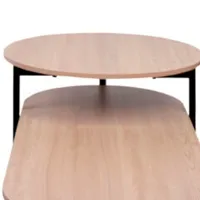 Măsuță de cafea DecoPrim Genesis MCGNS-JJLVC-M37BLK Stejar Sonoma photo 4