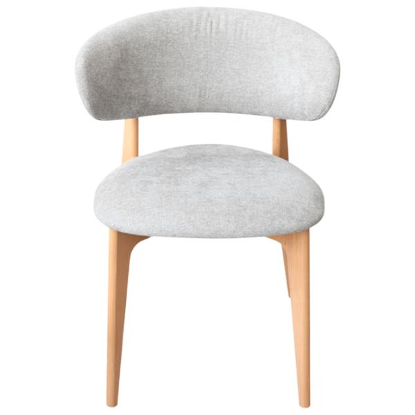 Scaun de birou DecoPrim Roses Davis Storm 85+natural Legs Placaj / Gray Beige photo 3