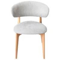 Scaun de birou DecoPrim Roses Davis Storm 85+natural Legs Placaj / Gray Beige photo 3