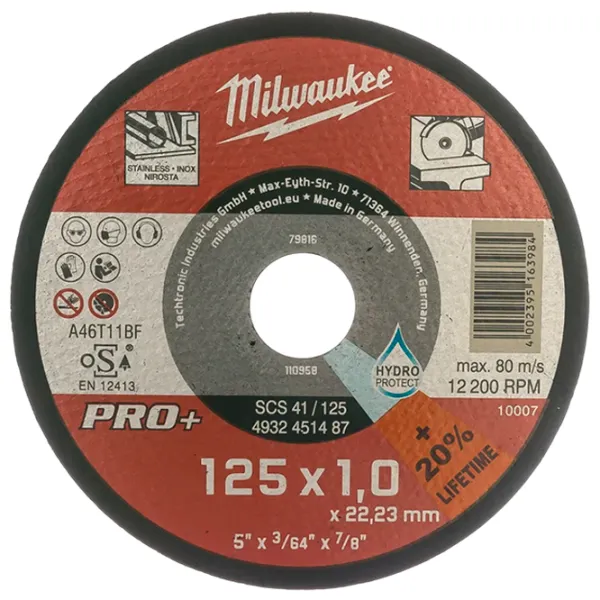 Круг отрезной Milwaukee 4932451487  photo 1
