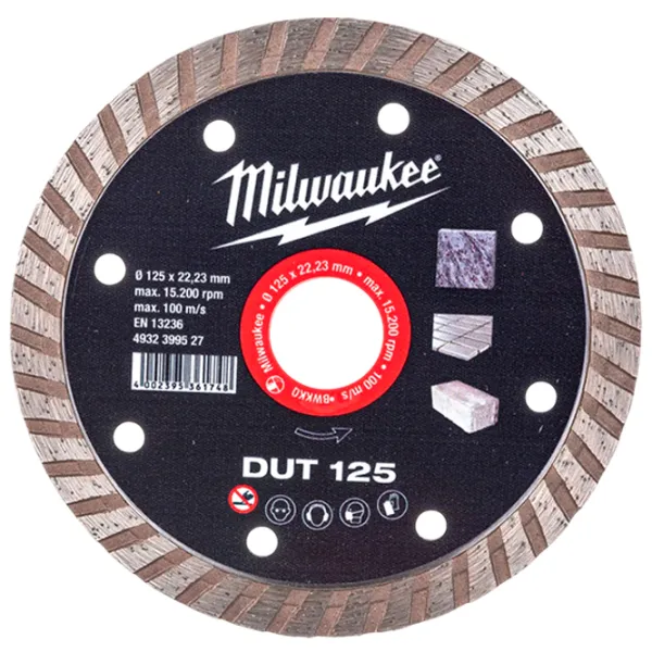 Диск алмазный сплошной Milwaukee 4932399527  photo 1