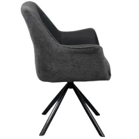Scaun de bucătărie DecoPrim Blum Piele naturală / Black Gray photo 2