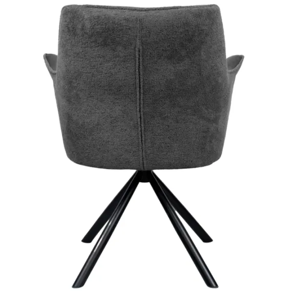 Scaun de bucătărie DecoPrim Blum Piele naturală / Black Gray photo 5