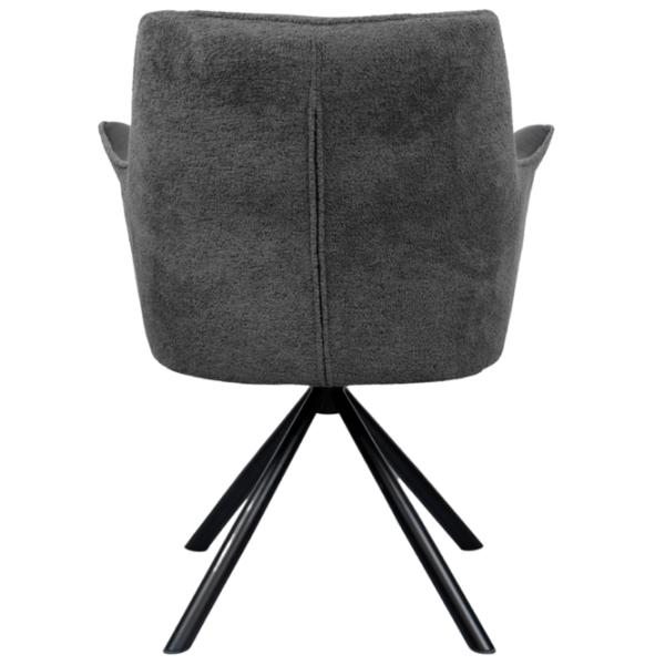 Scaun de bucătărie DecoPrim Blum Piele naturală / Black Gray photo 5