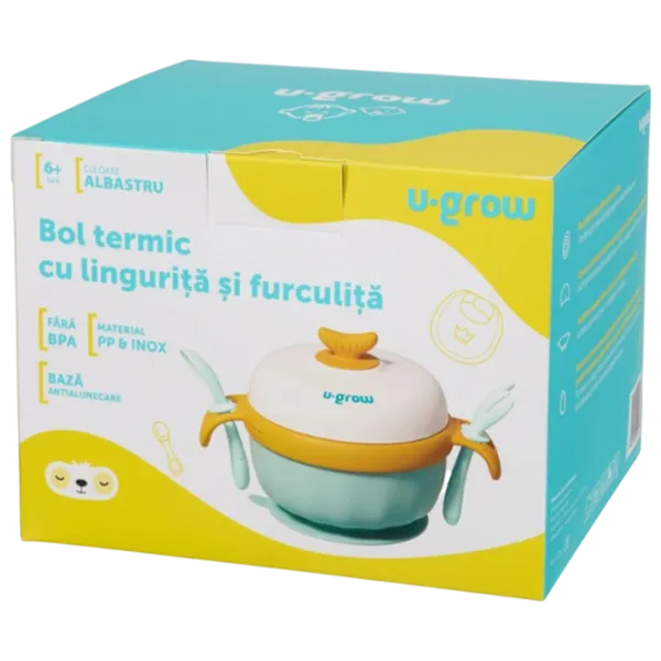 Bol termic U-GROW UG-235BL Unisex / 6+ luni / Blue photo 7