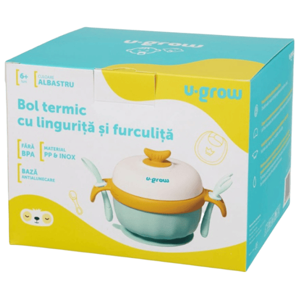 Bol termic U-GROW UG-235BL Unisex / 6+ luni / Blue photo 7
