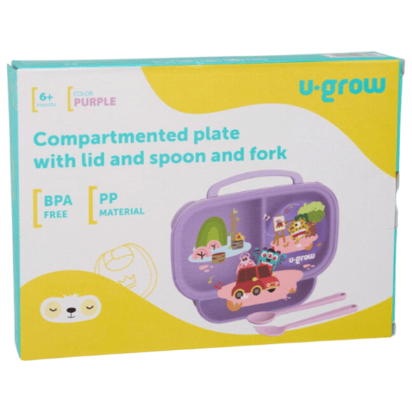 Caserolă compartimentată U-GROW A-1420PP Pentru fetițe / 4+ luni / Purple photo 7
