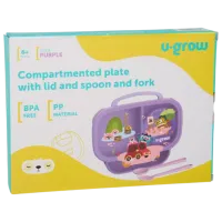 Caserolă compartimentată U-GROW A-1420PP Pentru fetițe / 4+ luni / Purple photo 7