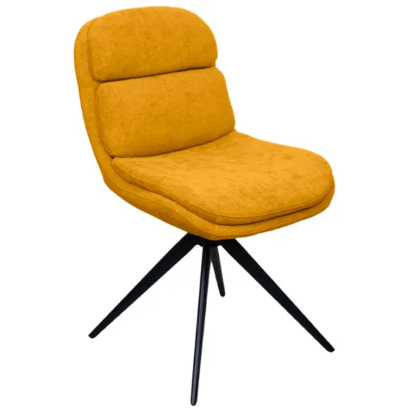 Scaun de bucătărie DecoPrim AVA Stofă/ Yellow Black photo 1