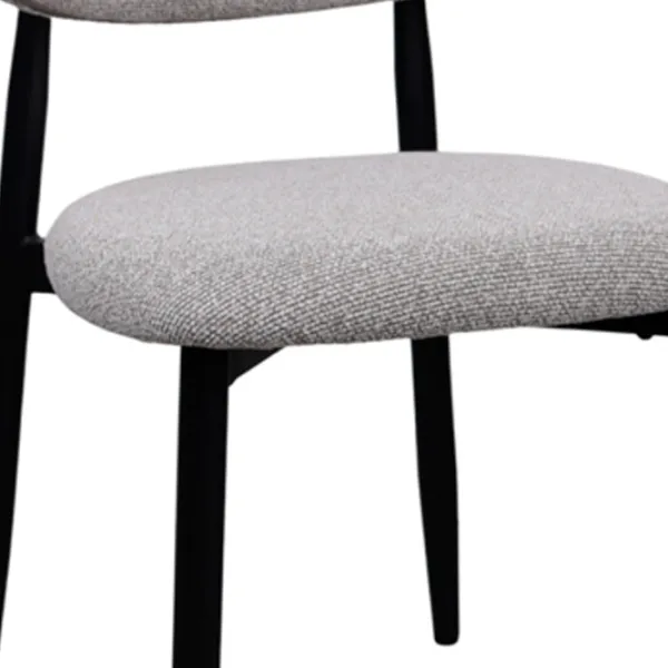 Scaun de bucătărie DecoPrim Meridian  Stofă/ Gray Black photo 2