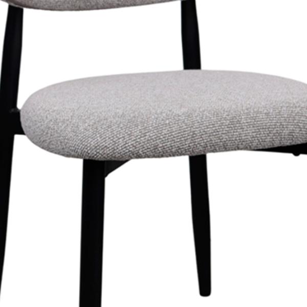 Scaun de bucătărie DecoPrim Meridian  Stofă/ Gray Black photo 2