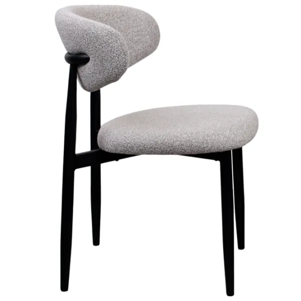Scaun de bucătărie DecoPrim Meridian  Stofă/ Gray Black photo 5