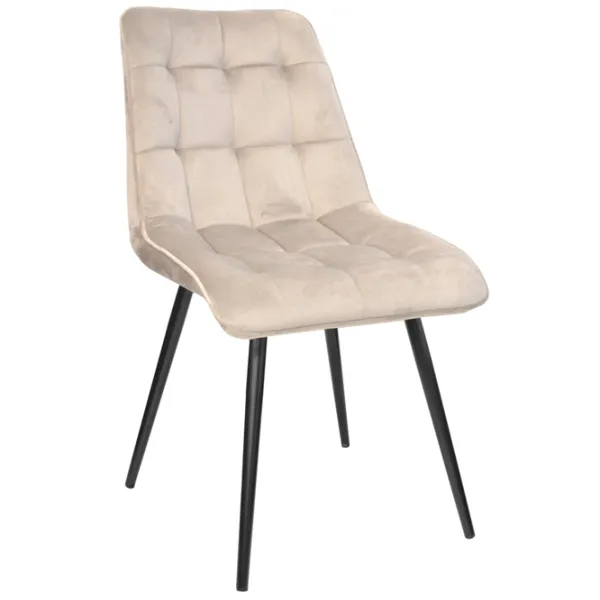 Scaun de bucătărie DecoPrim Capella Stofă/ Beige Black photo 1
