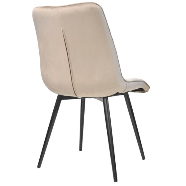 Scaun de bucătărie DecoPrim Capella Stofă/ Beige Black photo 4