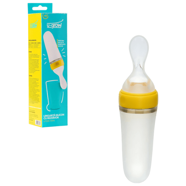 Linguriță cu dozator U-GROW U7509-FSPN Unisex / 4+ luni / Blue photo 1