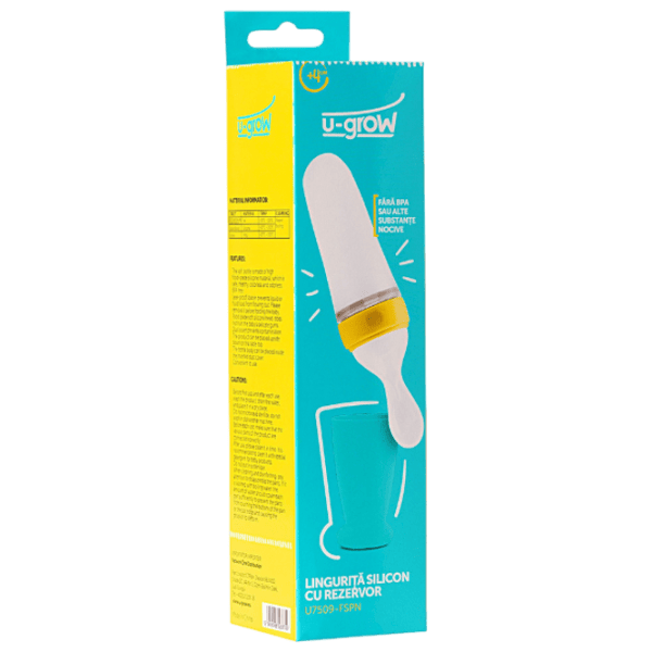 Linguriță cu dozator U-GROW U7509-FSPN Unisex / 4+ luni / Blue photo 5