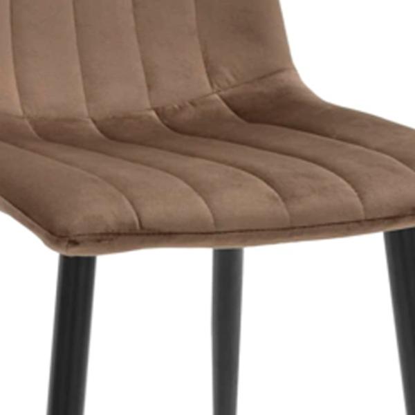 Scaun de bucătărie DecoPrim DC-90P N49 Catifea/ Brown Black photo 2