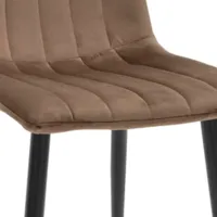 Scaun de bucătărie DecoPrim DC-90P N49 Catifea/ Brown Black photo 2