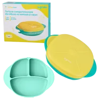 Farfurie U-GROW UG-239YE Unisex / 6+ luni / Blue