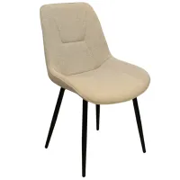 Scaun de bucătărie DecoPrim Alana Stofă/ Beige Black