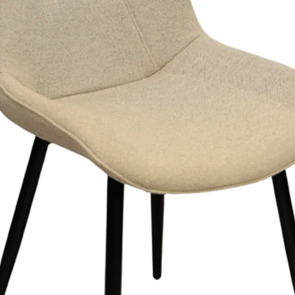 Scaun de bucătărie DecoPrim Alana Stofă/ Beige Black photo 2