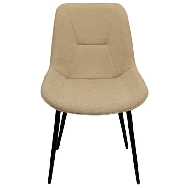 Scaun de bucătărie DecoPrim Alana Stofă/ Beige Black photo 3