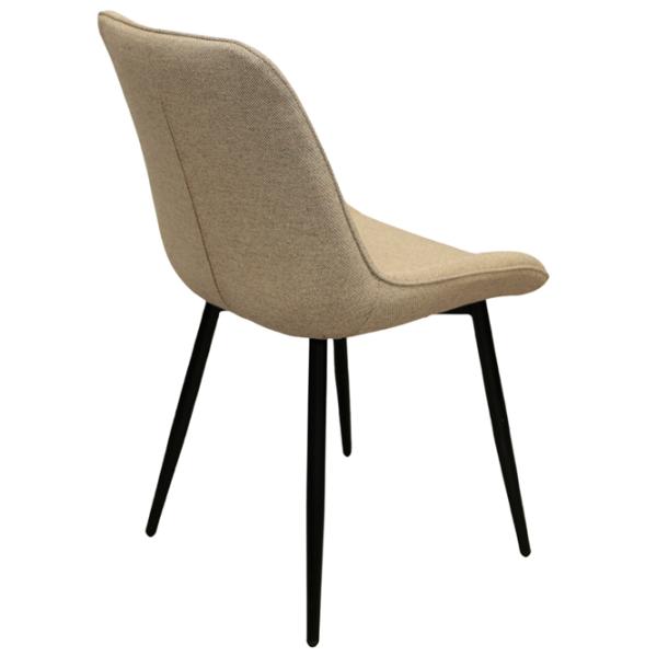 Scaun de bucătărie DecoPrim Alana Stofă/ Beige Black photo 5