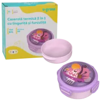 Caserolă termică U-GROW A-1418PP Unisex / 4+ luni / Pink
