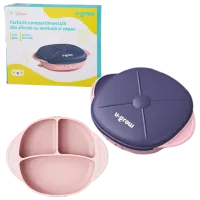 Farfurie U-GROW UG-239PP Unisex / 6+ luni / Pink