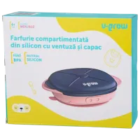 Farfurie U-GROW UG-239PP Unisex / 6+ luni / Pink photo 2