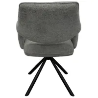 Scaun de bucătărie DecoPrim LORIS Stofă/ Gray Black photo 4