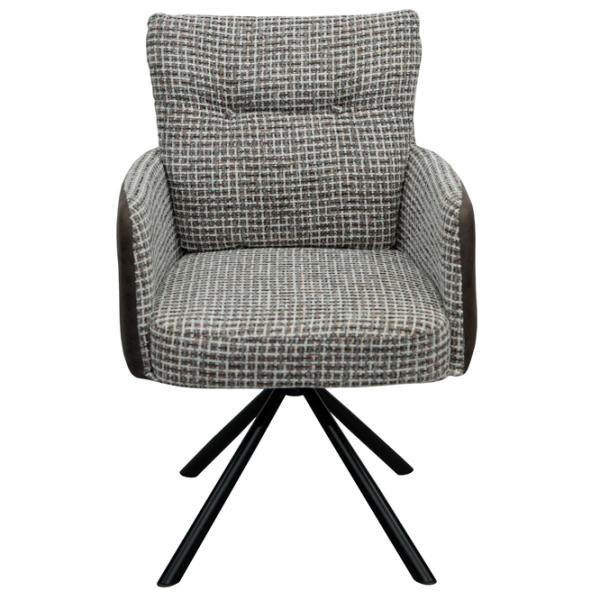 Scaun de bucătărie DecoPrim Santo Stofă/ Gray Black photo 3