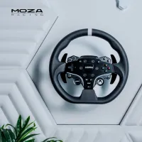 Volan Moza Racing ES Steering Wheel Cu fir / 22 buttons / Black photo 6