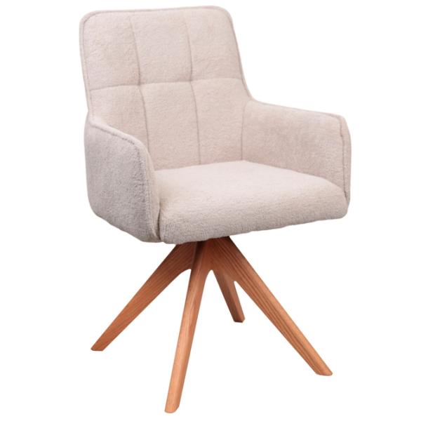 Scaun de bucătărie DecoPrim Benni Stofă/ Gray Beige photo 1