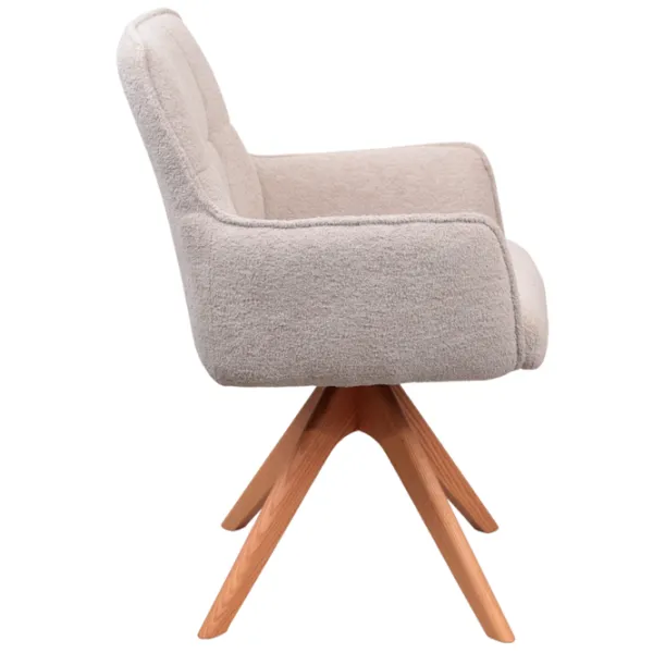 Scaun de bucătărie DecoPrim Benni Stofă/ Gray Beige photo 3