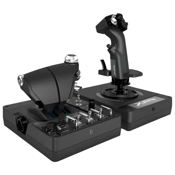 Joystick Logitech G X56 HOTAS Cu fir / 31 buttons / Black photo 1
