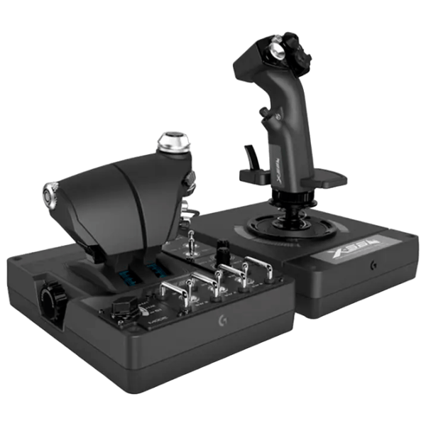 Joystick Logitech G X56 HOTAS Cu fir / 31 buttons / Black photo 1