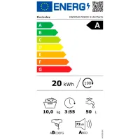 Mașină de spălat Electrolux EW9F5417SWCE 10 kg / 1400 rpm / White photo 6