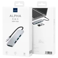 Adaptor Hub WIWU Alpha 440 Pro USB Type-C / Silver photo 2