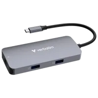 Adaptor Hub Verbatim CMH-05 USB Type-C / Silver